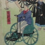 浮世絵に描かれた三輪自転車